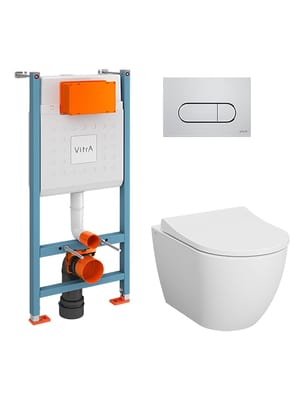 ��������: ����������� Vitra+ ������ Mia Round+ ������� � ����������� + ������� ����� 9873B003-7201