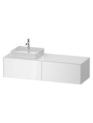 Тумба под раковину Duravit White Tulip WT4864L85850000 1600х408х550мм, 2 ящика, белый глянцевый