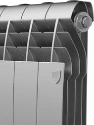 Радиатор биметаллический, 12 секциий ROYAL THERMO BiLiner 500 B ВШГ 574х960х87, 2220Вт, серебро, НС-1682276