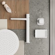 Смеситель WasserKRAFT Saale 9503H для умывальника, однозахватный, белый Soft-touch