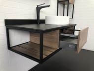 Тумба COMFORTY Лиссабон-95 (945х390х520) подвесная, столеш,. раковина, дуб темный 00-00006558