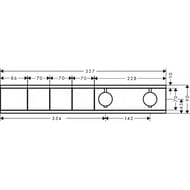 ��������� ��� ���� Hansgrohe RainSelect ������������, ���������, 3 �������, ������ ������� 15381140