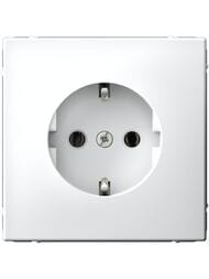Розетка Systeme Electric ARTGALLERY с заземлением, 16А, механизм, белая GAL000143
