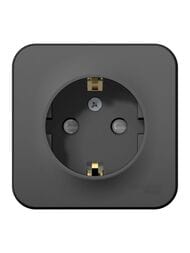 Розетка Systeme Electric BLANCA наруж. с заземл. со шторками изол.пл., 16А 250В,антрацит BLNRA011116