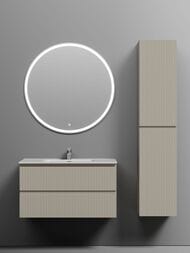 Тумба под раковину SANCOS Snob T (890х445х500) подвесная, два ящика, Beige Soft SNT90CE