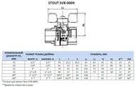 ���� ������� STOUT 3/4"��, �������, �������������� SVB-0004-000020