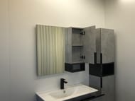 Зеркало-шкаф COMFORTY Франкфурт-90 (880х800х160) подвесной, бетон светлый 00-00006504