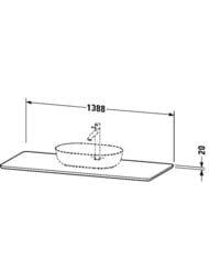 ���������� Duravit Luv 1388�595�20 �����, 1 �����, ���� ����� LU946603333