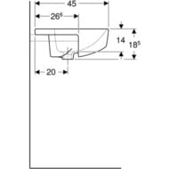 �������� Geberit VariForm (550�450) ����������������, � ���. ��� ���������, � ��������� 500.681.01.1