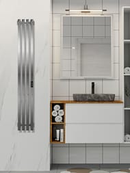 Полотенцесушитель Indigo Style 4 Pro 1200х180 универ.скрыт.монтаж,таймер,серый металик LSPRE120-18GF