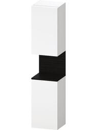 Пенал Duravit Qatego с Open-Space подвесной, петли слева, подсветка, белый матовый QA1346L18180010