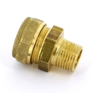 Соединитель для медной трубы, 22х1/2"Н обжим, латунь — изображение 3