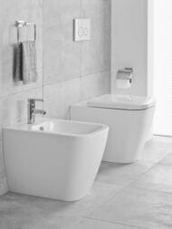 Биде напольное DURAVIT HAPPY D.2 365х570х400 отверстие под смеситель, перелив 2267100000