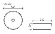 �������� ��������� Ceramicanova Element 360�360�120 �������, ��� ��������/���. ��� ��������� CN5001