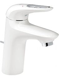 Смеситель Grohe EuroStyle 23374LS3 для умывальника, S-Size, донный клапан, белый