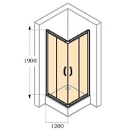 ������� ����� HUPPE X1 120�190 ����������, ����.�������/������ ���������� AntiPlaque 140208.069.322