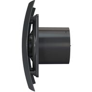 Вентилятор DICITI BREEZE D100 накладной, 90 м3/ч, 25дБ, обр.клапан, Obsidian, BREEZE 4C Obsidian