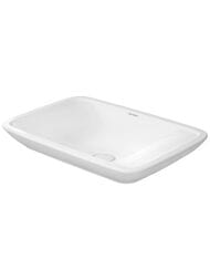 Раковина накладная Duravit PuraVida 700х465х160 без перелива/отв. под смеситель, белый 0369700000