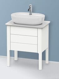 Тумба под раковину Duravit Luv 638х743х450 2 ящика, белый матовый сатиновый лак LU956503636