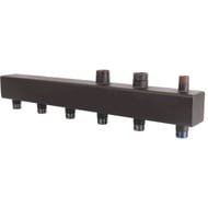 Коллектор распределительный ROMMER 3 отопительных контура 1х1.1/4", сталь