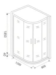 ������ ������� GOOD DOOR BAS INFINITY R-120-G-CH (80�120) ���������.,�������. �����,������ �����6��