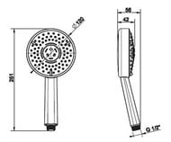 ����� ��� ���� Gessi Ispa 14376.031 � ������� �� ������������ ������, 3 ������, ����