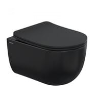 BERGES комплект инсталляция Atom Line, клавиша черн./хром, унитаз Ventas Black, микролифт 043325