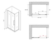 ������� ������ ABBER Schwarzer Diamant AG30160MH-S50M (1600�500�1950) ������ 6��,�������/����