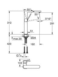 ��������� Grohe Plus ��� ����������� ������������, ��� ��������������� �������, ���� 32618003