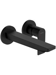 Смеситель для раковины Hansgrohe Rebris E 72568670 однозахватный, настенный, матовый черный — миниатюра 1