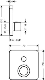 ��������� ��� ���� Axor ShowerSelect 36705000 ������������, ���������, 1 ������., ����