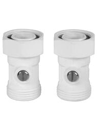 Узел нижнего подключения прямой раздельный ROYAL THERMO 3/4х3/4ЕК белый RANPP13434WH