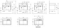 Тумба под раковину KERAMA MARAZZI TECNOLOGICA Logica подвесная с ящиками 670х460х403, стальной серый LOG.70.2\ST