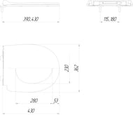 ������� ��� ������� KERAMA MARAZZI PRO Xpro � �����������, ���. ��., XPRO.B.seat.02\WHT