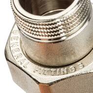 Американка STOUT 3/4"ВН, прямая, никель, уплотнение под гайкой o-ring кольцо, SFT-0041-000034