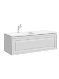 Тумба под раковину Sancos Very VR120LW 1195х445х406 подвесная, левая, 1 ящик, цвет: Bianco