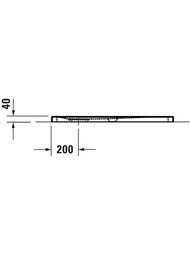 Поддон акриловый Duravit Tempano 900х750х40 с антискользящим покрытием 720191000000001 — изображение 3