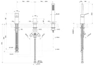 ��������� �� ���� ����� Gessi Rettangolo K 53043.031 �� 3 ���., ������ ���, ���������� ����� �������