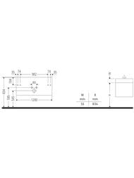 ����� ��� ���������� Duravit Ketho 1200�410�475 ���������, 1 ����, ����� ������ KT642102222