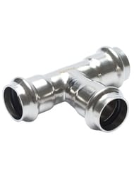 Тройник пресс Franta 42х42х42мм, нержавеющая сталь SUS 304, V10420000
