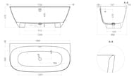����� ���������� Salini Sofia Wall S-stone 102523MRF 1800�850�610 ���. ������, RAL 6004 �������