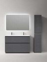 Тумба под раковину Sancos Folk Floor FL120FGS 1190х445х850 напольная, с 2-мя ящиками, Grey soft