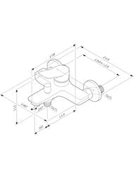 Смеситель AM.PM X-Joy для ванна/душа, белый F85A10033