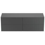Тумба под раковину Ideal Standard CONCA (1585х505х550) 4 ящика, антрацит, со столешницей T4325Y2