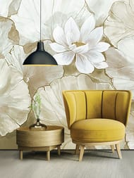 Панно Zambaiti Satin Flowers IV (3,0х5,1) винил на флизелине, светло-коричневый, Z66875  (рул.)