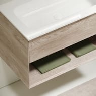 Тумба под раковину SANCOS Marmi 1.0 (995х445х520) подвесная, 1 ящик, дуб галифакс натур. MR1.0100EG