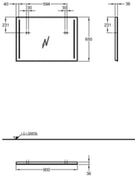 ������� GEBERIT Option (900�650�36) � ���������� 500.589.00.1