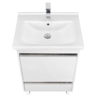 Раковина Aquaton Миранда 60 1WH302421 600x190x450 мм. перелив, отверстие под смеситель, белая