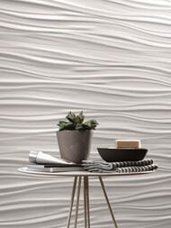 Плитка настенная Atlas Concorde 3D Wall Design Ribbon White Matt (400х800) белая, 8SBW (кв.м.)