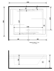 ����� Gruppo Treesse Blanque 1915 V1691 1900�1500�680 CrystalTech, ������, 2 ������������, 2 �����